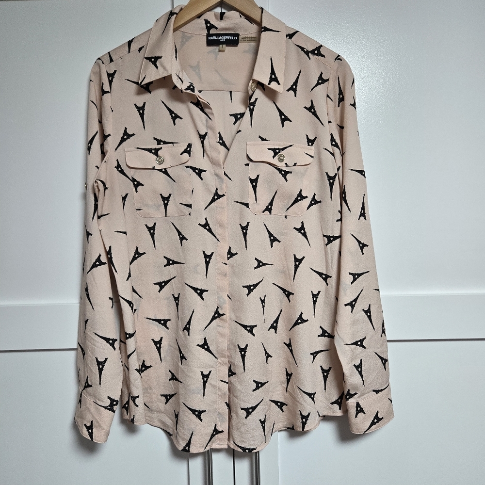 Karl Lagerfeld Paris Eifle Tower Blouse (M)